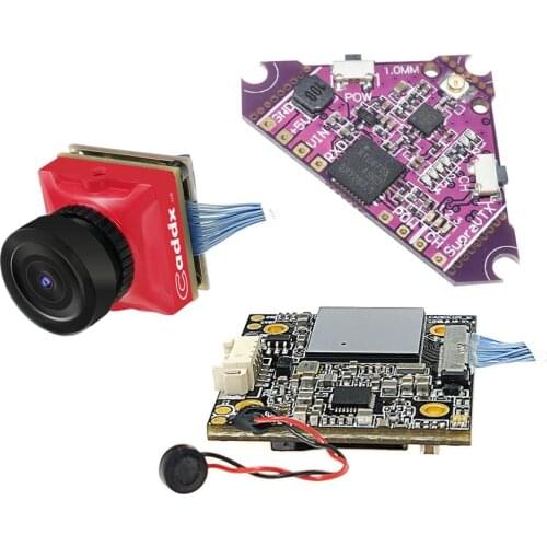 Supra-VTX 5.8G 40CH 25mW FPV Transmitter VTX + Caddx.us Turtle V2 800TVL FPV Camera w/ DVR for DIY FPV Racing Drone Quadcopter