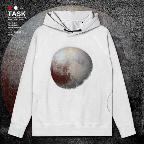 High definition photography of real Pluto in outer space mens hoodies hoodie mens new sweatshirt casual clothes autumn