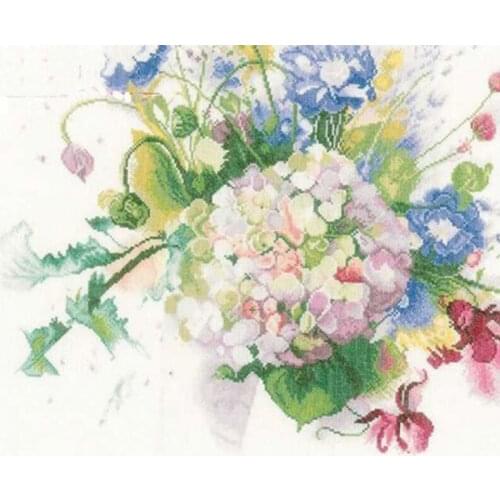 Hydrangea patterns Counted Cross Stitch 11CT 14CT DIY Chinese Cross Stitch Kits Embroidery Needlework Sets