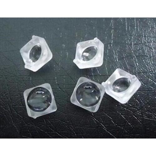 #VFEC-10.36 High quality 5050 LED Lens, Size: 10.36X10.36X8.52mm, 45 degree, Temperature: -30 to+98, Clean surface, PMMA