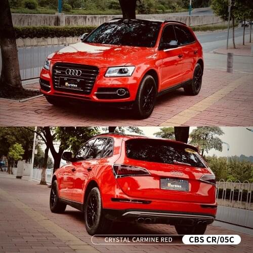 Air Bubble Free Wholesale Decoration Full Body Color Change Stickers For Cars Red Color Film Vinyl Wrap
