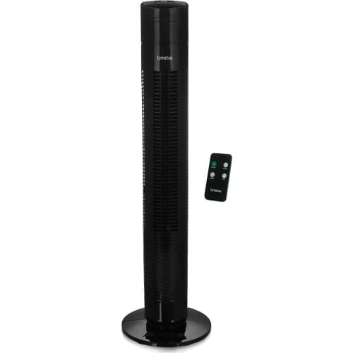 Briebe TFN123015 Tower Fan, 3 speed, oscillating, programmable 120 min, height 80 cm, 35W Remote Control Black