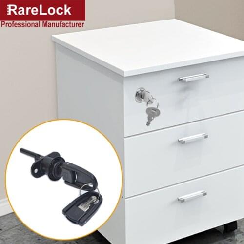 Drawer Lock 19mm Keyed Different for Door Mailbox Cabinet Tool Box with 2 Keys DIY Furniture Hardware Rarelock MMS353 aa