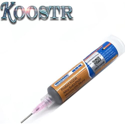 1pcs 10CC Mechanic Tin XG-z40 Solder Paste Flux Sn63/Pb37 25-45um Syringe For PCB SMD Mobile Phone Repair XG z40