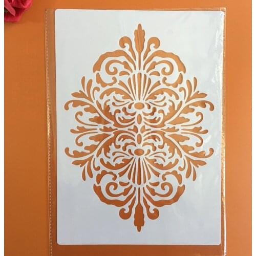A4 29 * 21cm Mandala DIY Stencils Wall Painting Scrapbook Coloring Embossing Album Decorative Paper Card Template cake Stencil