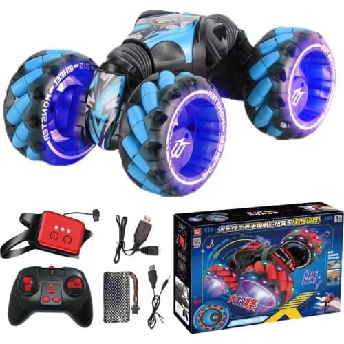 Remote Control Car for Boy Toys Gift Gesture Induction Twisting Off-Road Stunt Vehicle Light Music Drift Toy 4Wd Climbing Rc Car