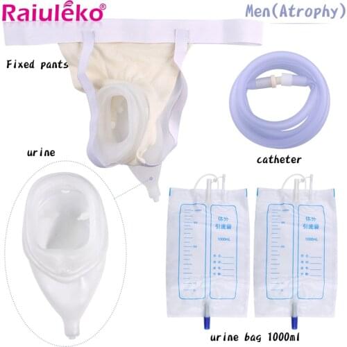 Bedridden Urine Bag For Female/Male/Elderly Men Urinal Proof Bag Urine Collector Urinary Incontinence/ hemiplegia urine pocket