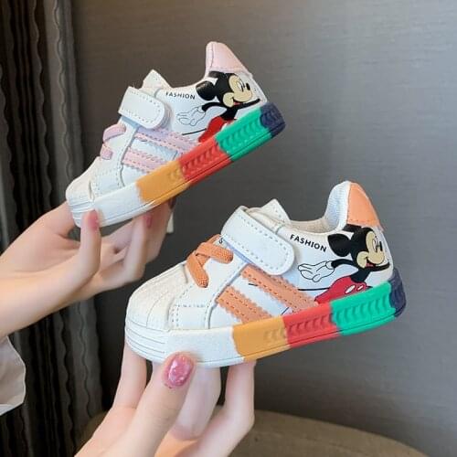 Baby shoes spring 1-3 years old boys and girls white shoes breathable non-slip sports shoes infant soft-soled toddler shoes