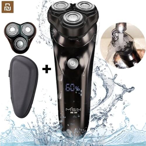 Xiaomi Electric Shaver for men Smart beard shaving razor Beard timmer for men IPX7 shaving machine man LCD Display shavers 5