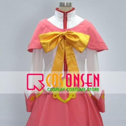 COSPLAYONSEN The Melancholy of Haruhi Suzumiya Asahina Mikuru Cosplay Costume 4pcs Full Set Pink White Color