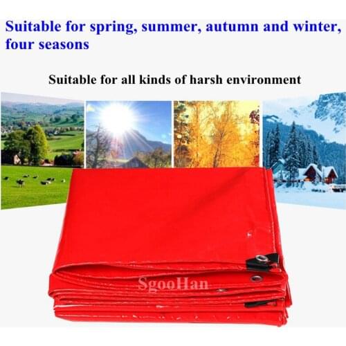 Red Truck Canopys PVC Coated Banner Tarpaulin Oilcloth Rainproof Cloth Outdoor Awning Waterproof Oxford Cloth Shading Sail Shed