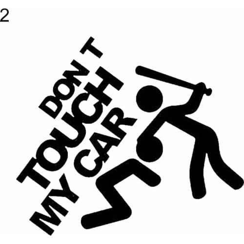 Creative Funny Dont Touch My Car Vehicle Reflective Decals Sticker Decoration 15cm*10cm