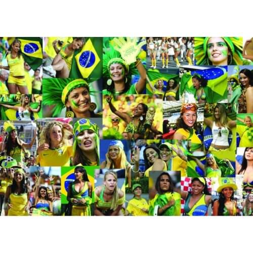 Memorabilia Magnets ,Brazil Rio City 2014 WORLD CUP FOOTBALL GIRL Rectangle Metal Fridge Magnet 5451 Tourism Souvenir
