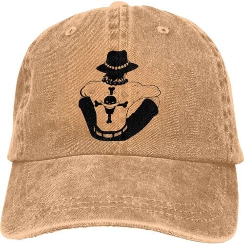 Ace Sticker Baseball Cap Men One Piece Anime Manga Caps colors Women Summer Snapback Caps