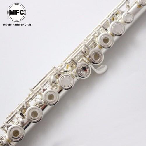Brand New MFC Japan Profession Flute YFL-584 Standard Silver Plated Student Flute Closed Open Hole Flute Model 17 Holes
