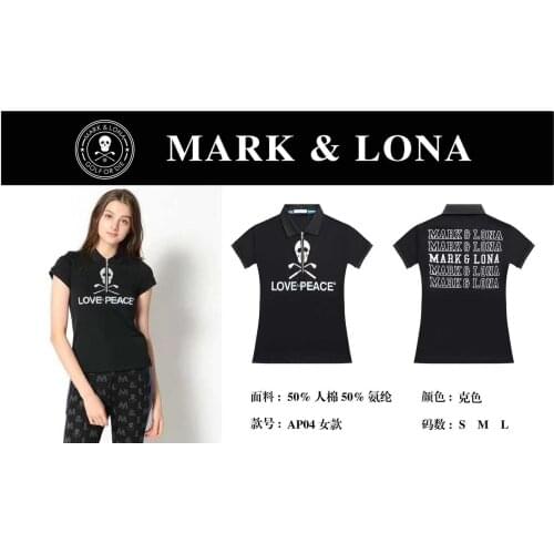 New 2021 MARK LONA Ladies Golf Clothing Polo-Shirt Summer Womens Golf Short Sleeves