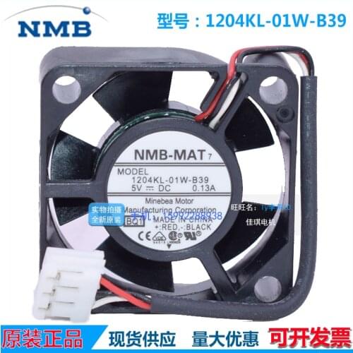 New original 1204KL-01W-B19 3CM 3010 DC5V0.1A three-wire cooling fan