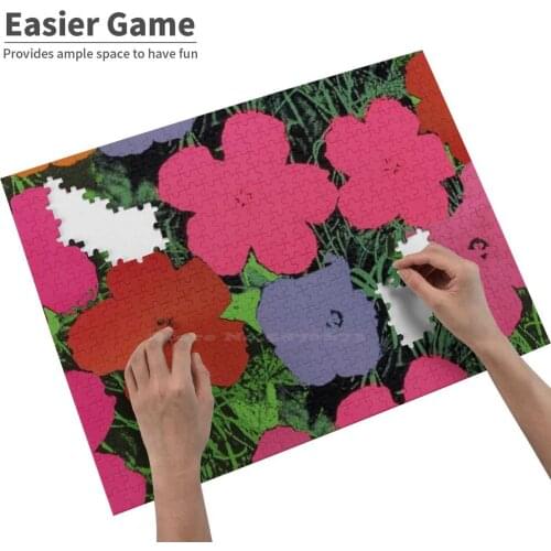 Jigsaw Puzzle 500 Pieces Puzzle Game Wooden Educational Toys Pop Art Flowery Flower Fleurs Fleurage Blumen Blume Fiorate Fiore