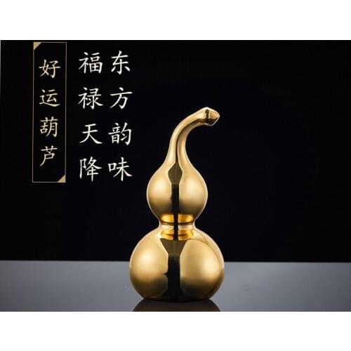 Special discount -- the best gift Zhaocai pure copper gourd pendant car carrying living room home accessories craft gift