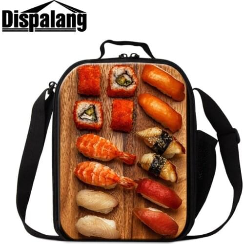 Sushi 3D Printed Small Insulated Lunch Bag Thermal Lunch Box for Kids Dropshipping Mini Cooler Bag Patterns Students Meal Bags