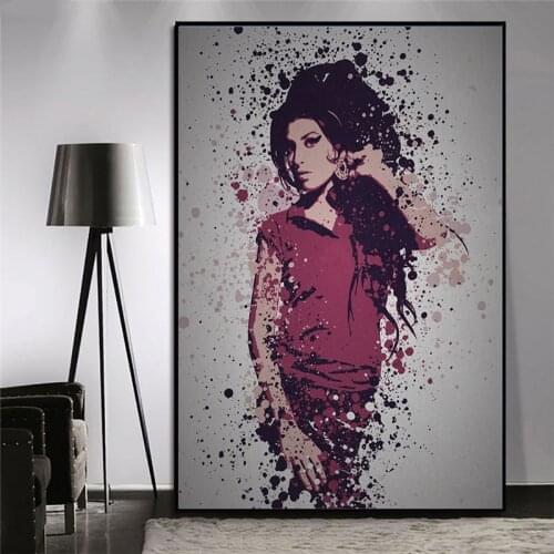 Amy Winehouse Vintage Poster The Black Orchid Band Canvas Posters and Prints Wall Picture Modern Home Room Wall Decoration