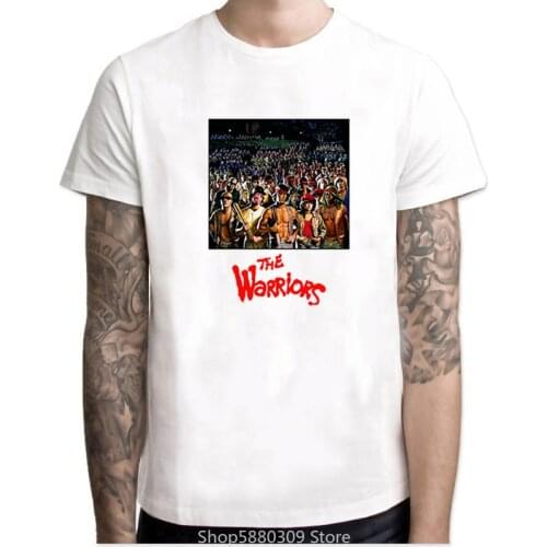 The Warriors Mens T Shirt Cool Retro Film Movie 80S Vintage Hipster Summer Top Camiseta Short Sleeve Cool T-shirt