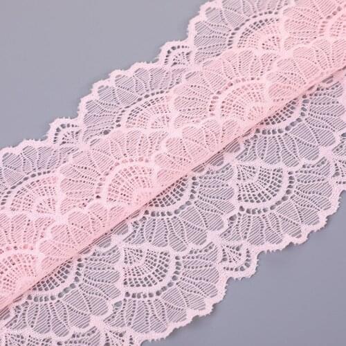 1 Yards Lace Ribbon Tape 18CM Lace Trim DIY Embroidered for Sewing Wedding Dress Clothing Decoration African Lace Fabric
