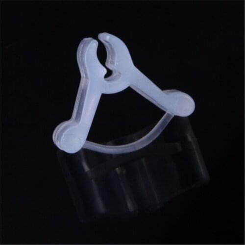 100pcs/Pack Mini Transparent Plastic Grafting Clips For Garden Vegetable Flower Vine Bushes Plants Seeding Grafting Clip Tool