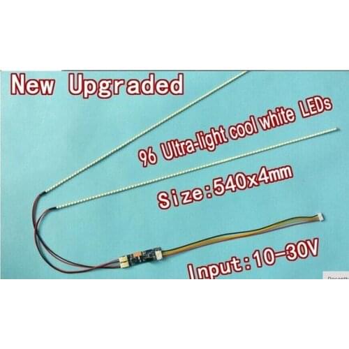 20PCS Free Shipping 540mm Adjustable brightness CCFL led backlight strip kit,Update 24inch lcd monitor to led bakclight