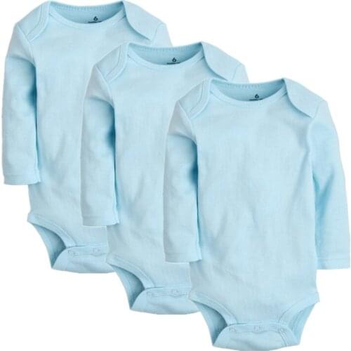 3PCS/Set Baby Girls Bodysuits 100% Cotton Newborn Long Sleeve Body Clothing Infant Jumpsuits Toddler Clothes Baby Boys Bodysuit