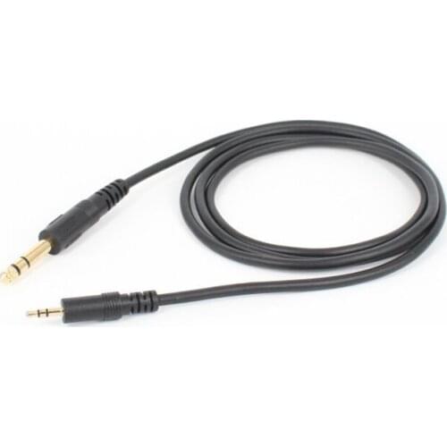 5pcs/lot 3.5mm to 6.35mm Adapter Aux Cable for Mixer Amplifier CD Player Speaker Gold Plated 3.5 Jack to 6.5 Male Audio Cable