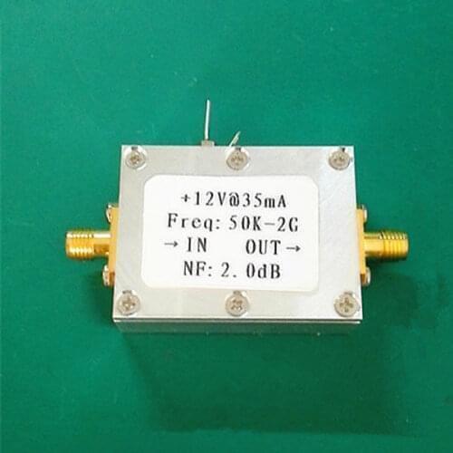 50K-2000 MHz LNA RF Amplifier 31DB 0.5G Low Noise High gain FOR HF FM VHF UHF ham radio