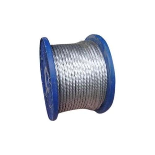 6MM, 6X19S+NF ungalvanized steel wire rope for electric elevator lifter dragging lifting cable speed-limited rope