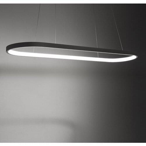 White Led Office Pendant Light Minimalist Modern Simple Rectangular Meeting Room Lighting Lamp Office Highlight Fixture