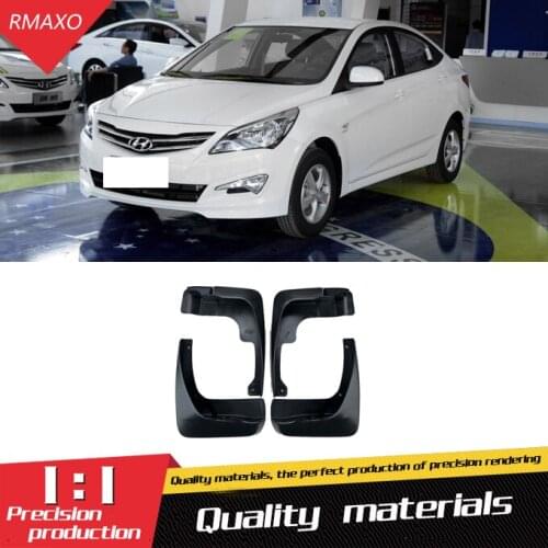 For Verna 2011-2015 Mudflaps Splash Guards Front With the color and rear Mud Flap Mudguards Fender Modified special