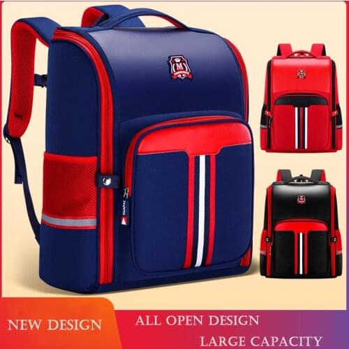 Children School-Bag Orgonomic Water-proof Kids Book Bag All Open Primary Boys Girls School Backpack Orthopedic Mochila Infantil