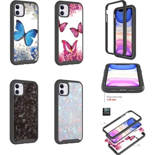 For iPhone 12 11 Pro XR XS Max 8 7 6 6s Plus 360 Full Body Slim Armor Case With Front Frame Hard PC TPU 2 in1 Full Cover