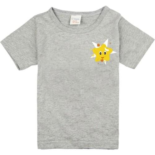 Sunshine star printed tee shirts for boys baby Girl t-shirt children sale t shirt 100% cotton kids summer clothes 1-8 years