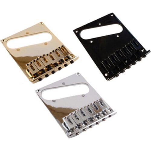 The guitar part 6 black, bronze chrome plated bridge