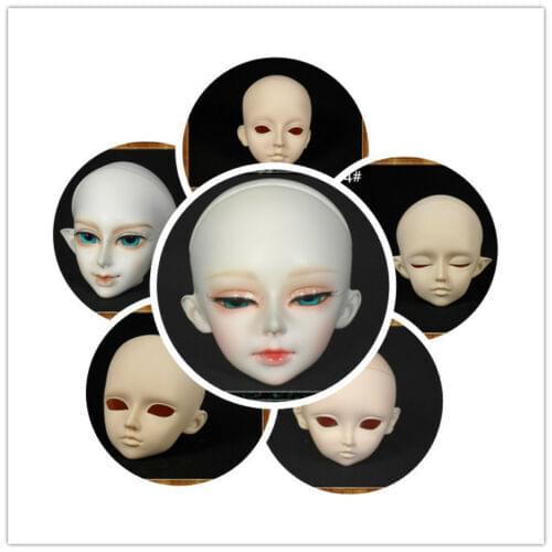 SuDoll Practice Head 1/3 bjd doll bare head for make up CHOOSE YOUR TYPE