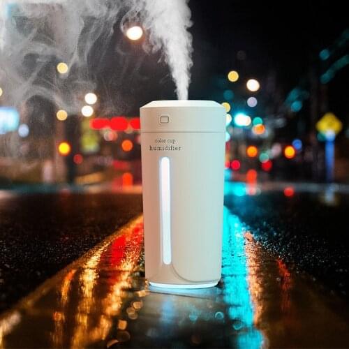 Mini USB Air Humidifier LED Cup Ultrasonic For Home Car Aroma Diffuser Portable Essential Oil Air Spray Mist Maker 230ML