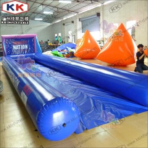 Customized inflatable human bowling Zorb ball with bowling bubble field