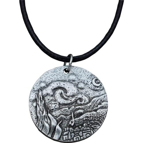 Van Gogh Starry Night Pendant Necklace