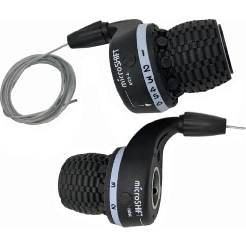 MicroSHIFT MS25-6 Twist Shifter MTB Bike 1-3 $1-6 Speed Side Twist Grip Gear Shifters Trip Derailleur DIP Fit for Shimano
