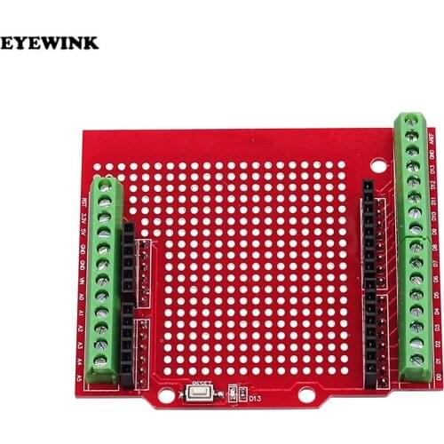 Prototype development extension board Protoshield terminal prototype extension board