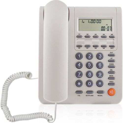 Corded Desk Telephone for Home, Landline Fixed Phones with Caller ID/Call Waiting, Speakerphone Landline Phones, 3 Alarms