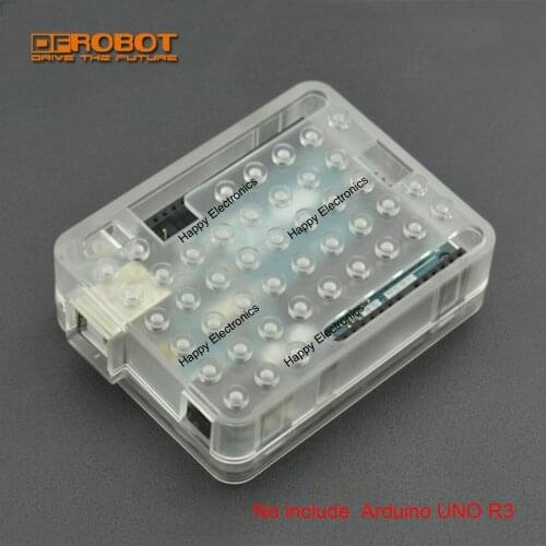 DFRobot 100% Genuine ABS Transparent Case Box shell for Arduino DFRduino UNO R3 microntrollers Compatible wtih LEGO Bricks