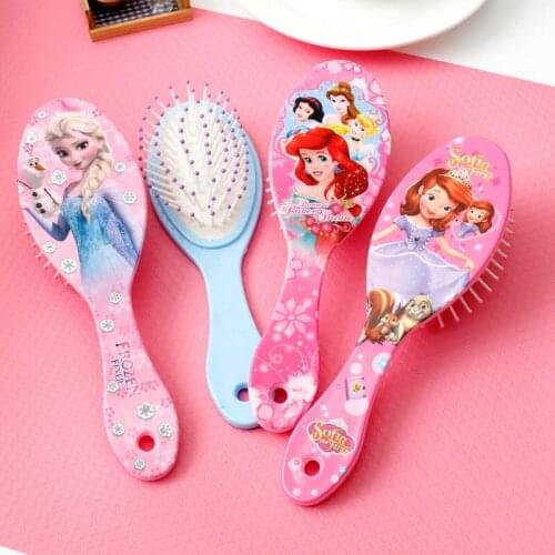 Disney Frozen Comb for Girls Princess Minnie Mouse Hair Brushes Hair Care Baby Girl Care Mickey Hair Comb Disney Toys