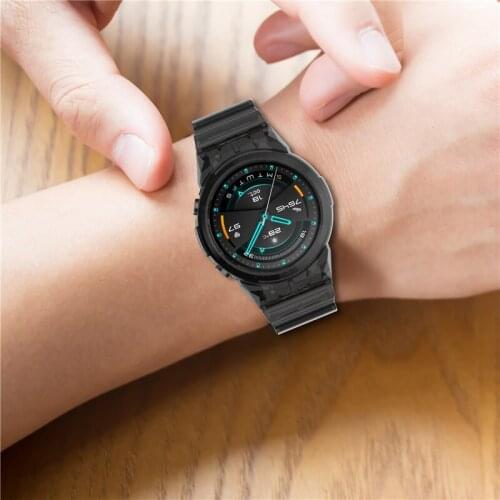 For Huawei watch GT2 46mm smart watch Band Silicone transparent strap TPU sports wristband correa for huawei GT2 46MM Watchband
