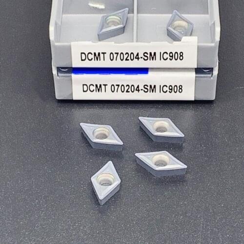 DCMT070204 SM IC907 IC908 external turning tool metal turning tool CNC blade lathe tool tungsten carbide cutting tool promotion